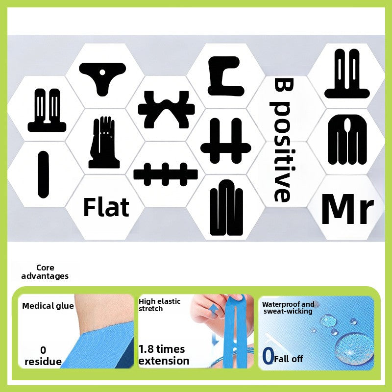 Maker panel showing a chart of pre-cut tape shapes and four printed badges
