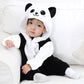 Baby Dinosaur Jumpsuit Warm Flannel Romper