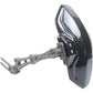 Rear scooter mudguard with gunmetal titanium CNC aluminum bracket and glossy black plate, Titanium option