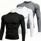 3-pack black, white and gray compression shirts, variant photo for size XXXL