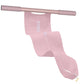 Wide fabric yoga stretching strap with a bar handle and a foot loop close up on the woven strap surface