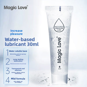 Water-based personal lubricant 30ml bottle front view
