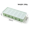 6 Cavities Strip Tray, Light Green