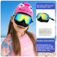 Children's large frame swimming goggles with adjustable strap