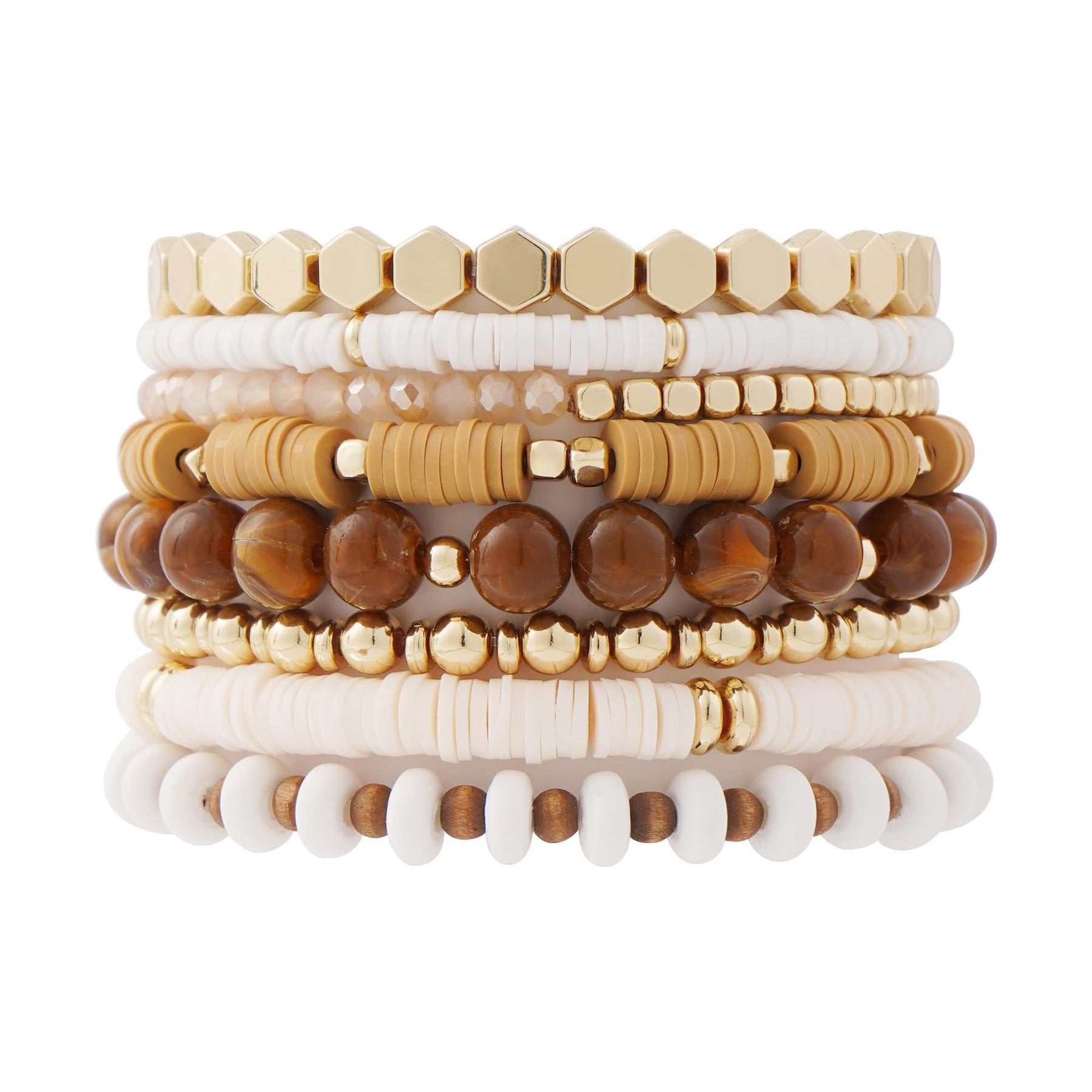 A Layered Beaded Stack In One Easy Set