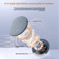 Exploded view of the round speaker showing the fabric cover, acoustic cavity and audio chip on the circuit board