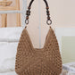 Woven Straw Shoulder Bag, Everyday Bag for Busy Day, Simple Errand, daily routine with Practical Value, Cleaner Use, and E...