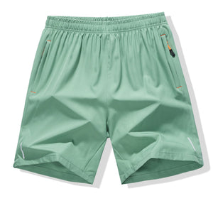 Quick Dry Sports Shorts side profile showing the relaxed athletic leg cut