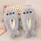 Cute Seal Plush Slippers Indoor Non-Slip Home Warm