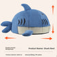 Shark nest information panel with PP cotton filling, cats and dogs and size chart, with an L size not offered here