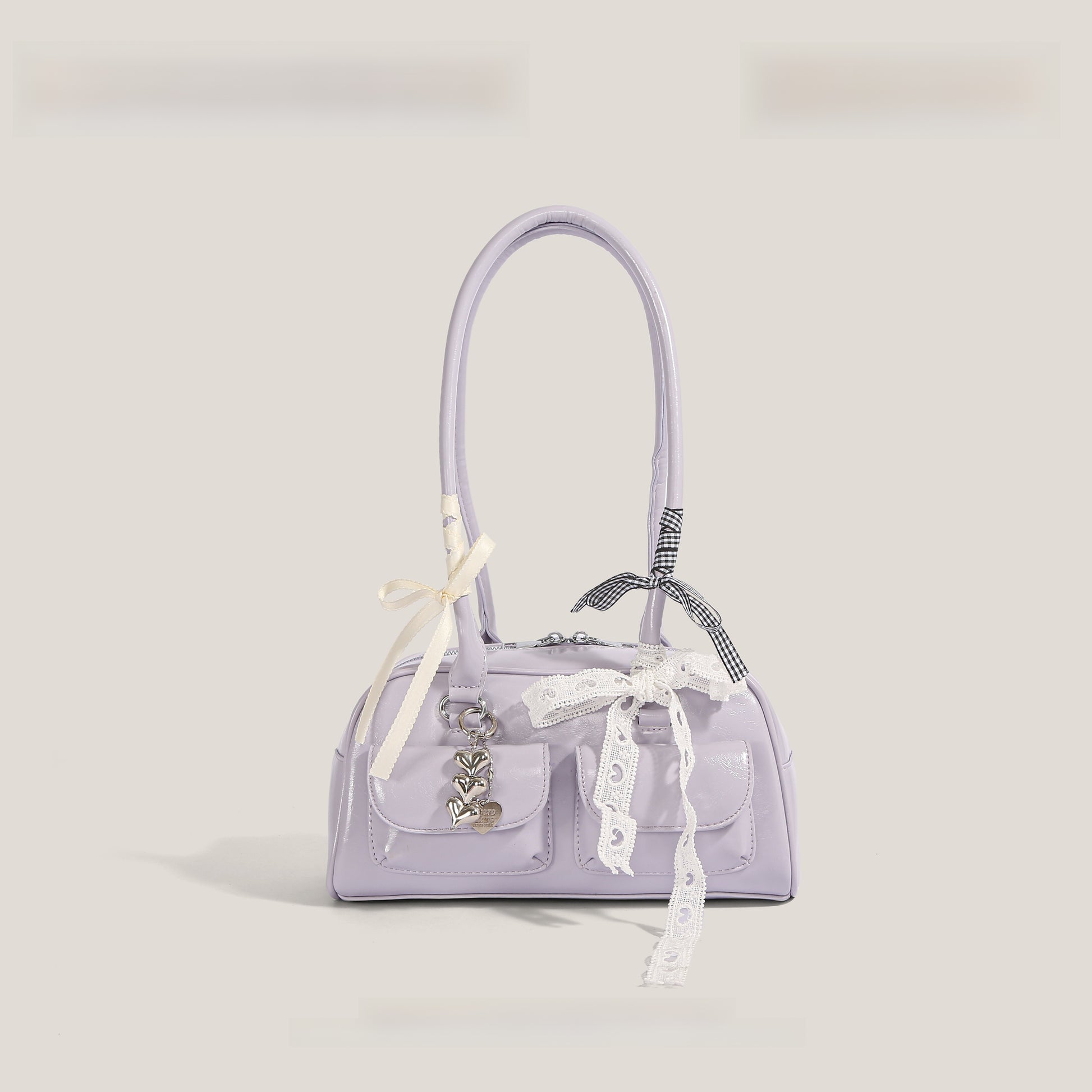 Tote Bag with Silk Scarf Pendant | evening warm ambience styling