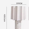 D19h28.5cm jazz white marble