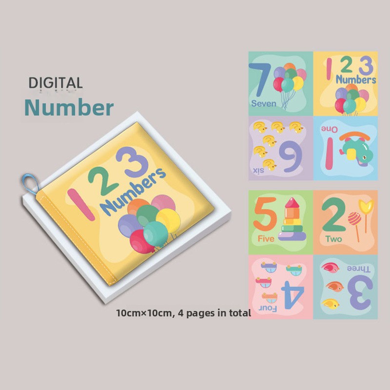 Baby Cloth Book Early Education Sensory Toy | color and tone detail
