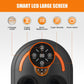 Side profile of the heated foot and leg massager showing its shape