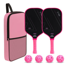 Carbon Fiber Pickleball Paddle Set with Balls and Bag