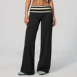 Black Stripe Pants