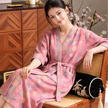 Cotton Gauze Bathrobe for Home