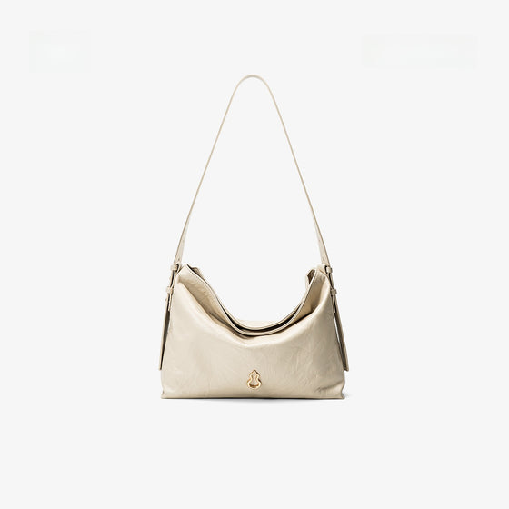 Bampo Half Peak Genuine Leather Tote Bag