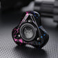 Center hub detail of the triangular metal fox fidget spinner