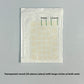 Sealed sachet of thirty six round hydrocolloid discs marked at nine and twelve millimetres