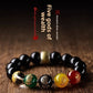 Five-Way God of Wealth Obsidian Bracelet