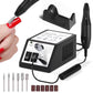 Interchangeable grinding and polishing bits for an electric nail drill