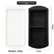 2 Cavities 29 cm Tray, Black