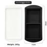 2 Cavities 29 cm Tray, Black