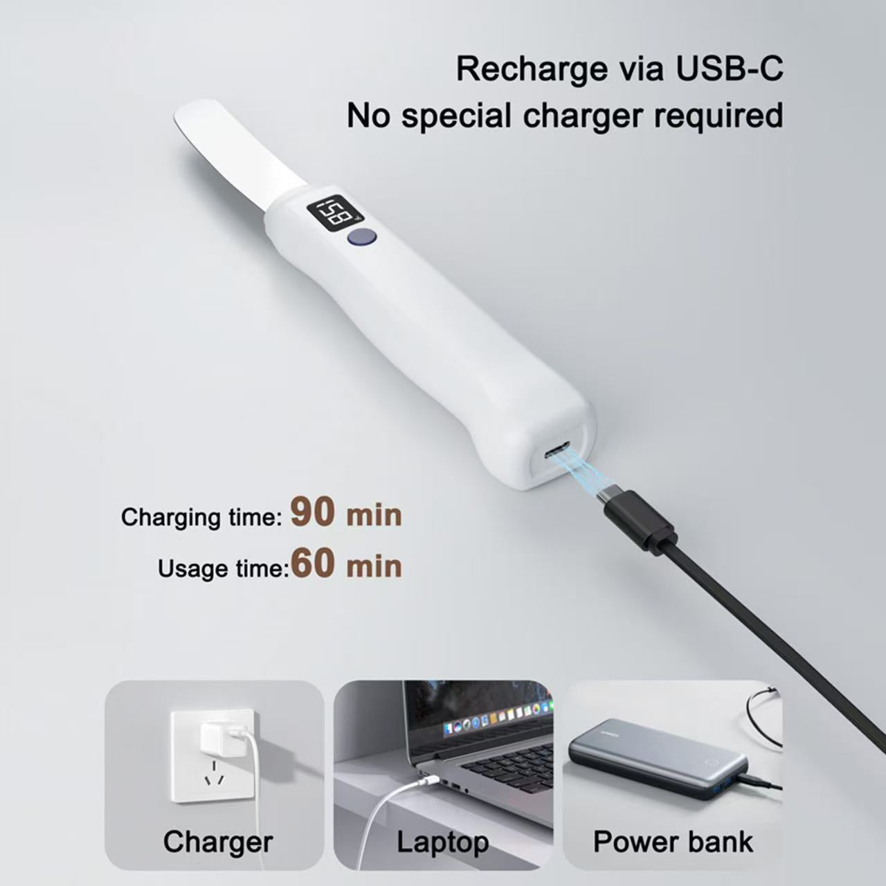 Heated Butter Knife for Kitchen Use