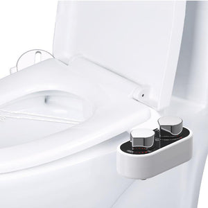 Non-electric toilet bidet sprayer attachment front view