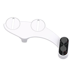 Bidet attachment installed under a toilet seat