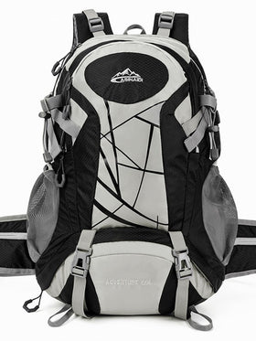 Hiking Backpack with Hip Belt, Mesh Side Pockets and Shoe Compartment