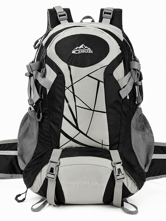 Hiking Backpack with Hip Belt, Mesh Side Pockets and Shoe Compartment