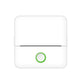 White flat thermal printer with a green power ring on a white background, X6 white option