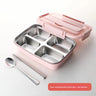 Stainless Steel 4-Compartment Pink