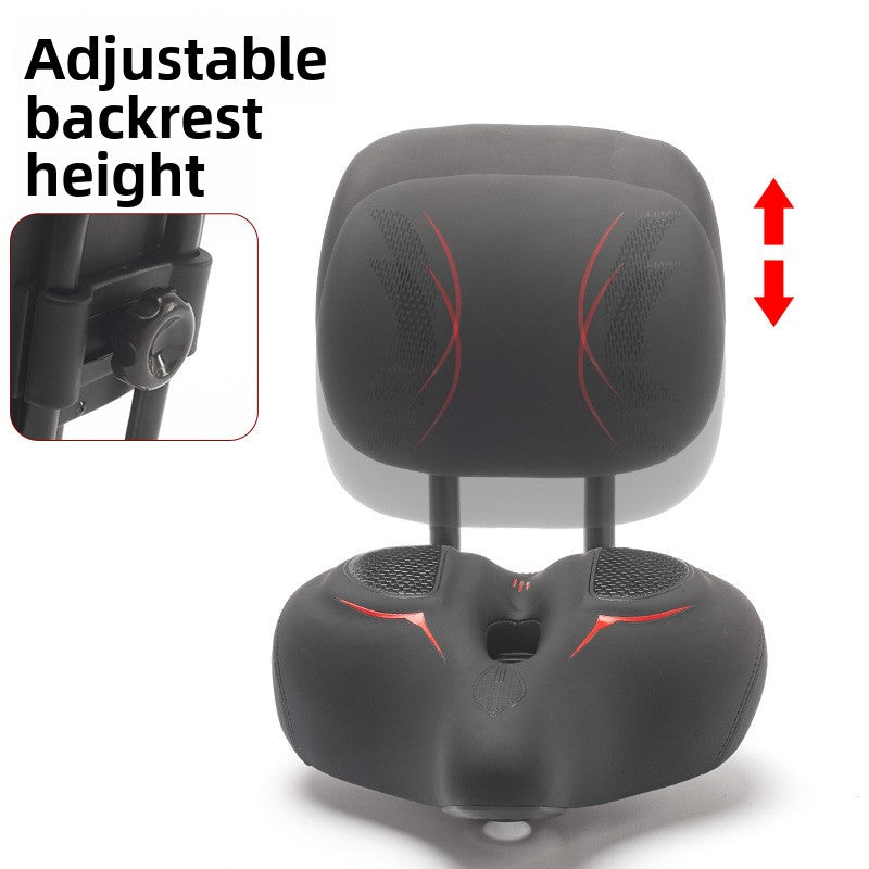 Adjustable backrest height detail, backrest sliding on two steel posts with clamp