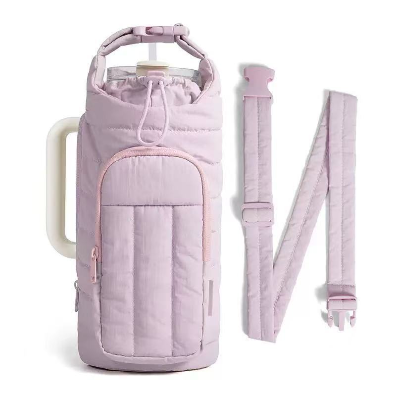 Portable Insulated Water Bottle Crossbody Bag
