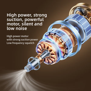 Cutaway illustration of the vacuum sealer motor showing the pump that draws air for stronger suction
