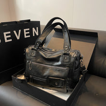 Retro PU Leather Women's Shoulder Tote Bag