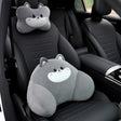 Gray Cat Pillow Lumbar Set