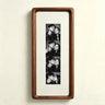 10x30 Round Classic Almond White / Walnut Round Tempered Glass