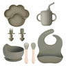Army green dinner plate 8-piece set of 2