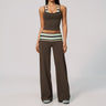 Brown Stripe Tank + Pants / XL | US 14 / EU 44