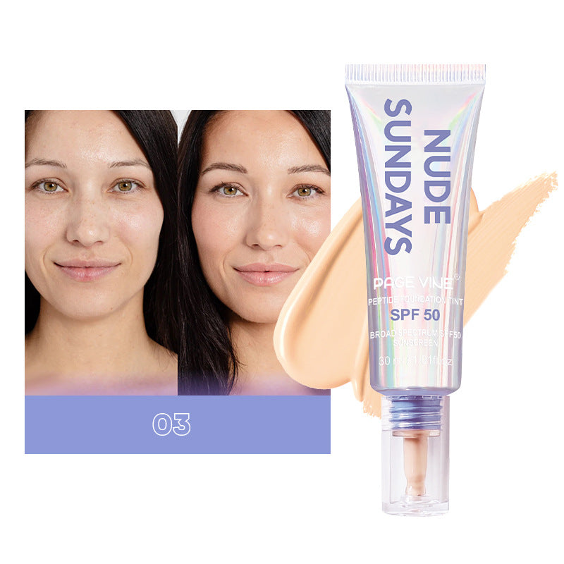 Liquid Foundation Makeup | detail of finish and build