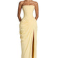 One Shoulder Bodycon Evening Dress for Casual Day, Trip, Relaxed Outing with Easy Styling | top down arrangement layout