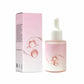 Pink PDRN essence in a frosted dropper bottle beside its pink bubble print box, one of the net content options