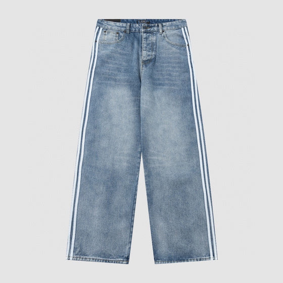 Gradient Washed Denim Trousers