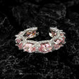 J1792005 pink stone, copper alloy