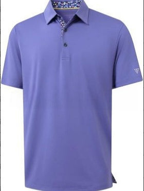 Mens Printed Lapel Polo Shirt