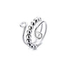 10 silver beads on both ends